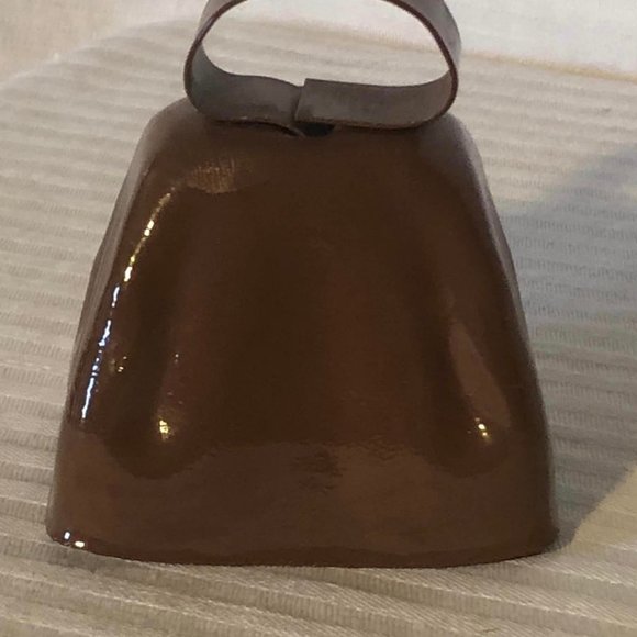 Jamboree Wheeling, West Virginia USA Brown Metal Cowbell & Brown Wooden Miniatur - Picture 5 of 10